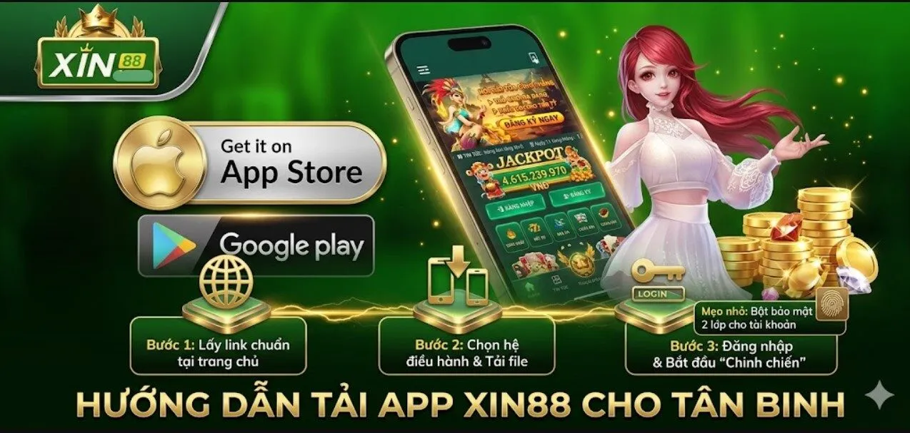 Hướng dẫn cách tải app xin88